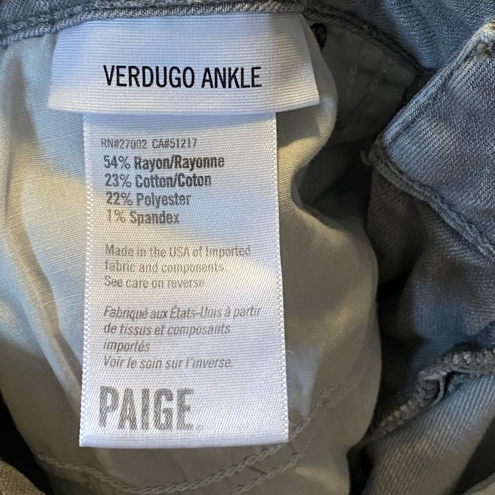 Paige “Verdugo” Skinny Jeans